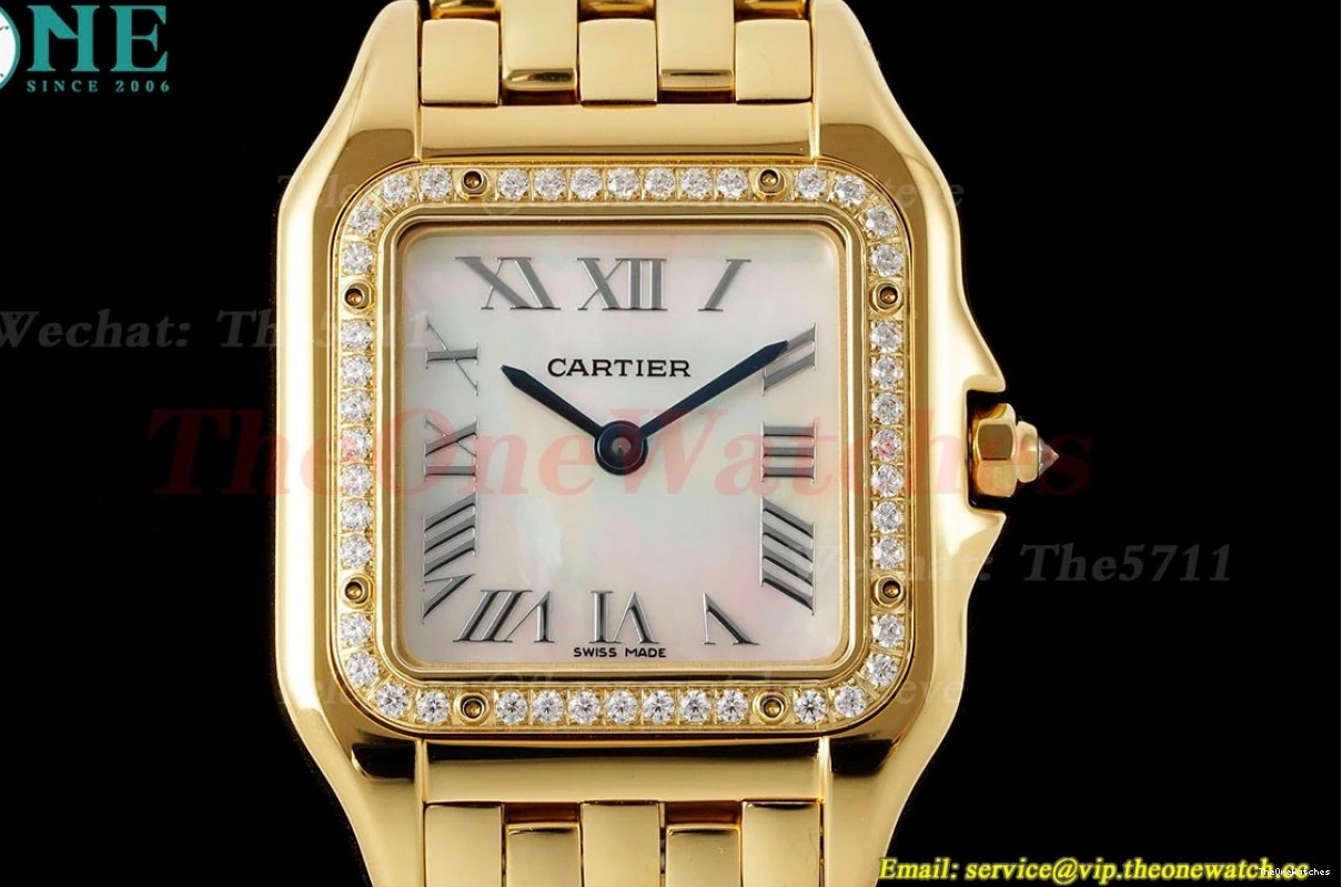 Ladies Dial Secrete Panthere YG YG AF Dia Mop Quartz 27mm De 0426